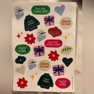 Starbucks kindness day holiday stickers 128 sheets